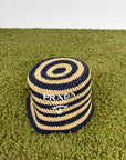Cappello Prada beige e blu