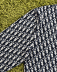 Polo Christian Dior in Jacquard Bianco Blu Navy S