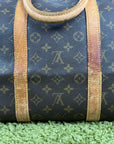 Borsone Keepall Louis Vuitton 55 vintage Marrone