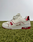 Louis Vuitton Trainer Bianco Rosso 8