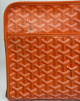 pochette Goyard misura GM verde e arancione