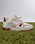 Louis Vuitton Trainer Bianco Rosso 8