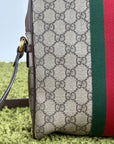 Borsello Gucci beige verde e rosso