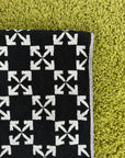 Telo da Bagno Off White grande e piccolo Nero Bianco - Second Hand Di Fiore