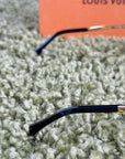 Occhiali Louis Vuitton 1.1 evidence Metal Square neri e oro