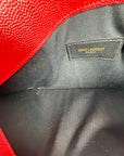 Pochette Yves Saint Laurent Grain de Poudre Uptown Rosso
