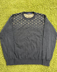 Maglione Louis Vuitton Monogram Gradient Nero S