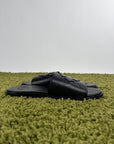 Sandali Slide Chrome Hearts in pelle Nero 45