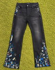 Jeans Amiri Paint Splatter Nero Multicolor 36
