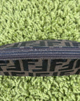 Pochette Fendi Con Motivo FF Zucca Marrone - Second Hand Di Fiore