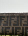Pochette Fendi Con Motivo FF Zucca Marrone - Second Hand Di Fiore