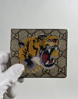 Portafoglio Gucci Monogram Tiger Beige
