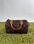 Borsa Louis Vuitton Nano Speedy Marrone