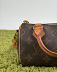 Borsa Louis Vuitton Nano Speedy Marrone