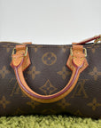 Borsa Louis Vuitton Nano Speedy Marrone