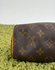 Borsa Louis Vuitton Nano Speedy Marrone