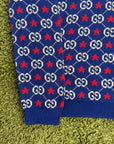 Maglione Gucci Monogram GG Blu Multicolor XL