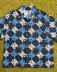 Camicia Amiri Quad Blu Multicolor 52