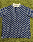 Polo Gucci Monogram GG Blu XXL - Second Hand Di Fiore