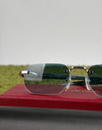 Occhiali da sole Cartier Decor C Verde Acqua
