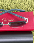 Occhiali da sole Cartier Decor C Verde Acqua
