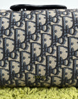 Borsa Christian Dior Lingot 22 in tela Jacquard Oblique Blu Marino