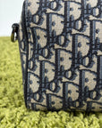 Borsa Christian Dior Lingot 22 in tela Jacquard Oblique Blu Marino