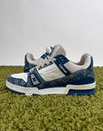 Louis Vuitton Trainer Denim Blu 6