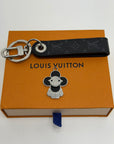 Portachiavi Louis Vuitton nero e grigio
