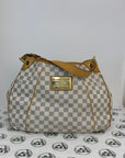 Louis Vuitton galliera bianca in cavavas damier