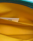 pochette Goyard misura GM verde e arancione