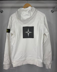 Felpa Stone island Size S bianca e nera