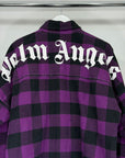 Camicia Palm Angels Size S nera e viola