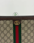 Pochette Gucci marrone verde e rosso