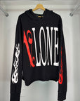 Felpa Vlone X Palm angels Size L veste M nero rosso e bianco