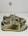 Gucci Screener effetto sporco Size 9=43 veste 43.5/44 beige verde e rossa