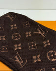 sciarpa logo mania Louis Vuitton marrone