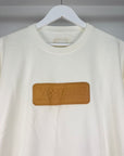 t-shirt Louis Vuitton Size XL bianca e marrone