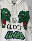 Felpa Gucci Size XL bianca e verde
