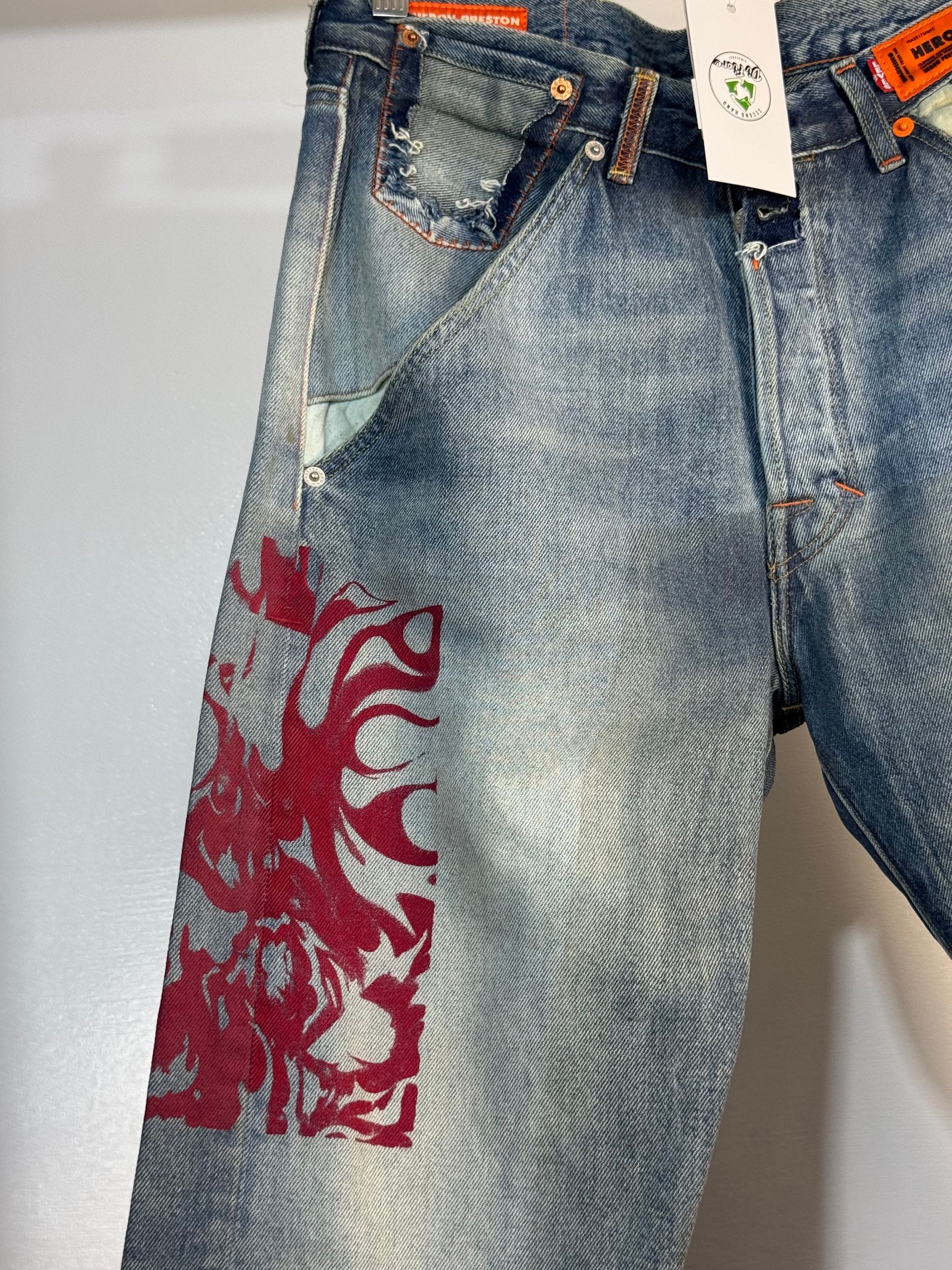 Jeans Levi,s x Heron Preston