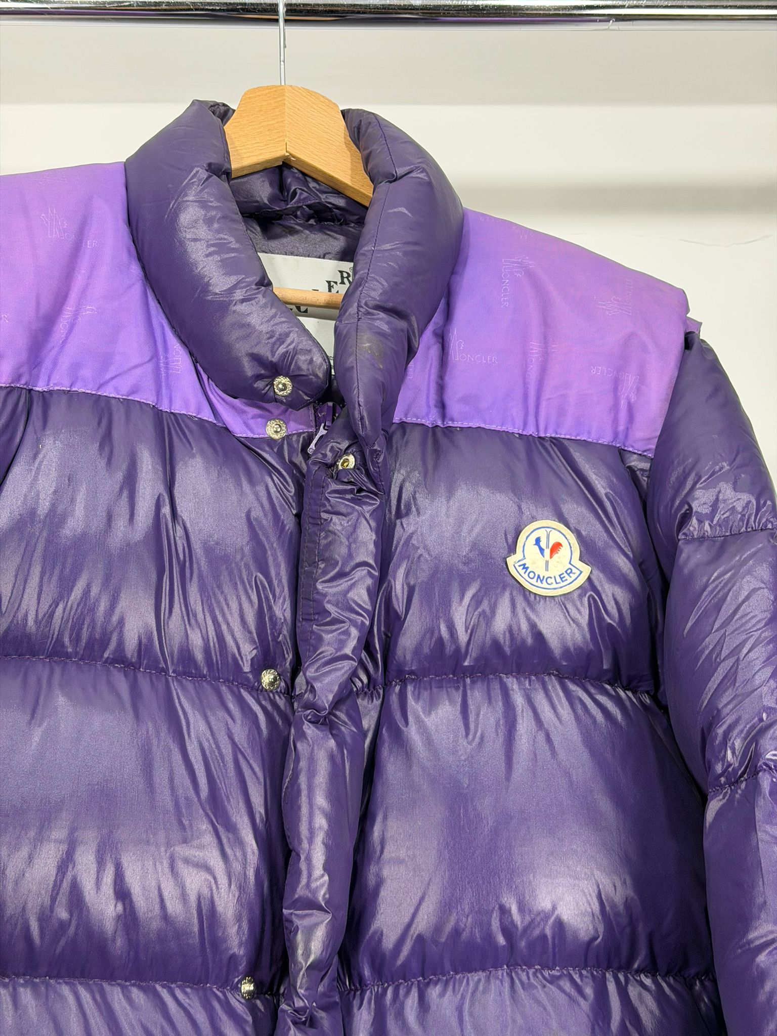 moncler vintage anni 80 viola L