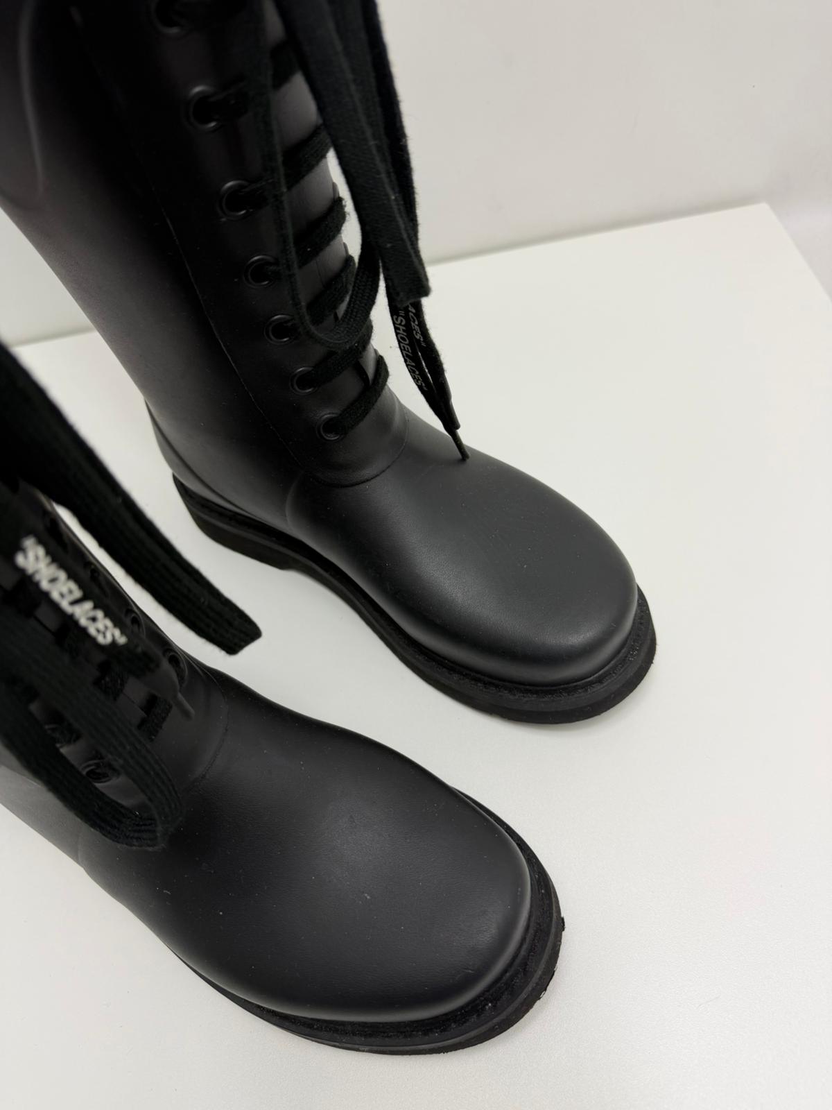 stivale off white nero antipioggia “FOR RIDING” 37