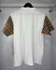 T-shirt burberry bianco e marrone Size M