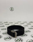 cintura Gucci misura 65 nera e argento
