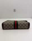 Pochette Gucci marrone verde e rosso