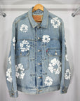 Giacca Levis X denim tears Size XL azzurra e bianca