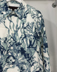 Camicia Louis Vuitton Size M bianca blu e azzurro
