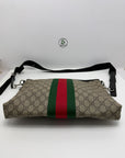 borsa Gucci marrone verde e rosso