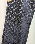 jeans Vuitton effetto bruciato monogram taglia 48 blu navy