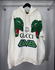 Felpa Gucci Size XL bianca e verde